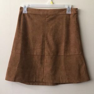 🌸Dark Tan Suede Skirt🌸